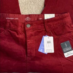 St. John’s Bay Straight Corduroy Mid Rise Pants